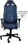 Геймерское кресло GT Racer черное с темно-синим (X-8009 Fabric Dark Blue/Black) - миниатюра 2