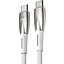 Кабель Baseus Glimmer Series Fast Charging USB-C to USB-C 100w 2m White (CADH000802) [127951] - мініатюра 2
