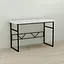 Компьютерный стол Ferrum-decor Райан 75x140x60 черный ДСП Белый 32мм (FRD-103696) - миниатюра 1