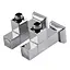 Набір кран напівоборотний кутовий з американкою Solomon Lux 1/2″ Cube chrom 8888 (2шт.) 000021913 - мініатюра 1