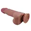 Фалоімітатор Baile Sliding Skin Bendable 8.5'' 21.8 см коричневий - мініатюра 5