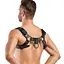 Портупея Bedroom Fantasies Bruno Chest Bulldog Harness - Black - мініатюра 3