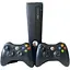 Стационарная игровая консоль Microsoft Xbox 360 Slim 500 ГБ + 100 игр, 2 джойстика - миниатюра 1