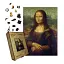 Дерев'яний фігурний пазл Мона Ліза, А2, Дерев'яна коробка 300+ елементів - мініатюра 1