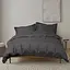 Постельное белье сатин Lotus Home - Dakota Modern антрацит полуторный - миниатюра 2