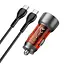 Адаптер автомобильный HOCO Type-C to Type-C cable Sprinter dual port car charger NZ8 синий - миниатюра 6