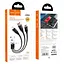 Дата кабель Hoco U104 Ultra 6A 3in1 Lightning-MicroUSB-Type-C (1.2m) Чорний - мініатюра 6