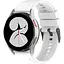 Браслет GT для Samsung Galaxy Watch 6 - белый ширина крепления 20мм силикон Watchbands (W27-4WB21145431) - миниатюра 1