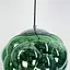 Подвес с фактурным стеклянным плафоном в зеленом цвете | Line F | Арт. 0619/1 Green - миниатюра 3