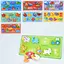 Деревянная игрушка Рамка-вкладыш на липучке, 9 фигур, 30x15x1.5 см (в ассортименте) - миниатюра 2