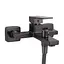 Змішувач для ванни Qtap Gemini (з душовим гарнітуром) QTGEM259GMB45684 Gunmetal Black PVD Шліфований чорний хром - мініатюра 3