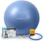 М'яч для фітнесу (фітбол) PowerPlay 4001 Ø65 cm Gymball Синій + помпа (PP_4001_65_Blue) - мініатюра 1