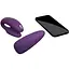 Смарт-вибратор для пар We-Vibe Chorus Purple сенсорное управление вибрациями сжатием пульта - миниатюра 4