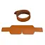 Маска на очі Lockink Luxury Leather Blindfold Kit коричневий - мініатюра 9