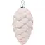 Набор новогодних украшений на елку Dashuri Шишка 4 штуки 4x8 см блеск, пудровый 226602 - миниатюра 1