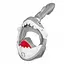 Маска для снорклінгу TSUNAMI Shark повнолицьова, дитяча Grey (P-5905973405447) - мініатюра 7