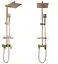 Душова система Rea Jack Brushed Gold з виливом REA-P7050, Золотий - мініатюра 2