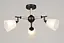 Люстра потолочная на 3 плафона VALESO, Черный, K2343/3 - миниатюра 1