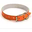 Нашийник для собак Zoo-hunt ОД Фарби шкіряний подвійний оранжевий 2,0/33-41 см - мініатюра 1