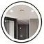 Дзеркало Dusel Led DE-M2071D Black кругле 100x100 см сенсорне включення + підігрів, Чорний - мініатюра 2