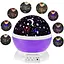 Детский вращающийся ночник проектор звездного неба Star Master Dream светодиодный LED светильник 5 Вт Фиолетовый - миниатюра 1