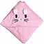 Дитячий рушник з капюшоном MGZ-0640(Pink) розмір 80х80 см - мініатюра 1