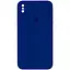 Чохол Epik Silicone Case Square Full Camera Protective AA для Apple iPhone XS Max 6.5 Синій/Deep navy - мініатюра 1