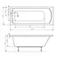 Ванна акрилова Roca Lnea в комплекті з ніжками 170x70 A24T034000 - мініатюра 2
