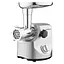 ARDESTO Мясорубка, 3000Вт, продук.-2.6кг/мин, 4 решетки + для ковб., кеббе, 3 терки, металл, серебристый - миниатюра 1