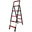 Телескопическая стремянка GTM KME5056B алюминиевая, 5 ступенек 1700 мм (39423) - миниатюра 1