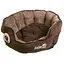 Лежак AnimAll Royal Velours Chocolate для котів та собак 53×47×21 см - мініатюра 1