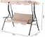 Садовые качели Garden Line VIP антрацит 170 x 110 x 153 см - миниатюра 3