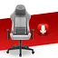 Компьютерное кресло Hell's Chair HC-1006 Grey-Black ткань - миниатюра 7