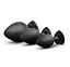 Набір анальних пробок Luxe Bling Plugs Trainer Kit 3 шт. (чорний) - мініатюра 4