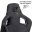 Геймерское кресло GT Racer черное с темно-серым (X-8005 Dark Gray/Black) - миниатюра 7