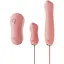 Набір 3в1 Zalo - Unicorn Set Pink: віброяйце, пульсатор, вакуумний стимулятор - мініатюра 1