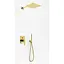 Душова система прихованного монтажу Kohlman Experience Gold + Box прихованого монтажу QW210EGDQ30, Золотий - мініатюра 1