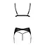Комплект із еко-шкіри Passion Miley Set black: трусики L/XL - мініатюра 4