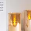 Светодиодные свечи Vtobay Gold Glass 10x20 см, без пламени, мерцающие, работающие от батареек, из настоящего воска - миниатюра 2