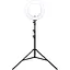 Держатель с кольцевым освещением Zomei 14" ZM336 180cm Tripod Stand 3200-5600 K питание от розетки - миниатюра 1