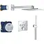 Душова система прихованого монтажу Grohe Grohtherm Cube 34804000, Хром - мініатюра 1
