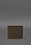 Мужской кожаный портмоне темно-коричневый 1.0 зажим для денег Карбон - миниатюра 2