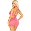 Сукня Leg Avenue Lurex RhinestOne Keyhole Halter Dress One Size Neon Pink - мініатюра 3