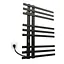 Электрический полотенцесушитель Kosser Браш 800x600 EL тайм. черный ДБ01EL, Черный матовый, Левое - миниатюра 1