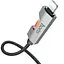 Дата кабель Hoco U123 Regent colorful 2.4A USB to Lightning (1.2m) Black - мініатюра 3