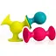 Набір сенсорних брязкальців Fat Brain Toys PipSquigz F089ML силіконові брязкальця 3 шт - мініатюра 1