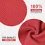 Набір кухонних рушників зі 100% бавовни - Вафельні серветки для кухні 34*34 см 6 шт Червоний - мініатюра 2