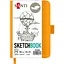 Скетчбук  Santi  для графіки 10×15 см 100 аркушів жовтий (743360) - мініатюра 1