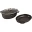 Універсальний набір посуду Royalty Line RL-KCS01 казан, сковорода з мармуровим покриттям 3 предмети - мініатюра 1