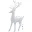 Украшение декоративное Chomik Олень пластик белый 9x15 см (BAI5928) - миниатюра 1